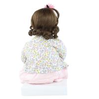 BZDOLL-Muñeca Reborn de silicona suave para niños pequeños, juguete realista de 60 CM y 24 pulgadas, bonita casa de juegos, regalo de Navidad para niñas - details 3