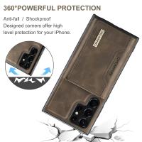 M2 para Samsung S24 funda protectora de cuero con tarjetero de succión Ultra magnética S23 Ultra dos en uno funda para teléfono móvil dividida - details 17