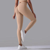 Hamidou-pantalones de Yoga sin costuras para mujer, ropa deportiva de Fitness, Leggings de cintura alta, pantalones de ejercicio para correr, 11 colores - details 25