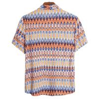 Camisa ajustada de manga corta para hombre, ropa informal con estampado grande, novedad de verano, 2021 - details 11