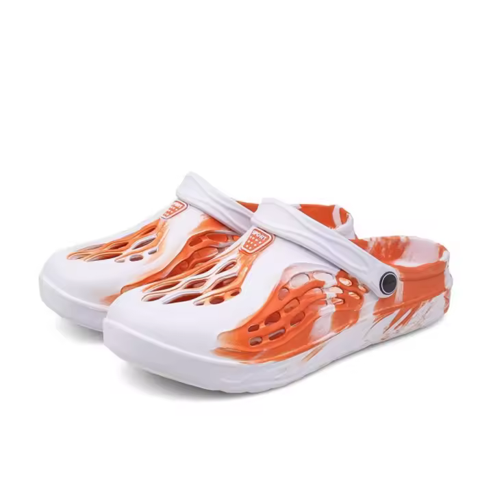 Sandalias de verano al aire libre con agujeros, zapatos para casa, sandalias de medio arrastre, versión coreana, moda de playa. - 1