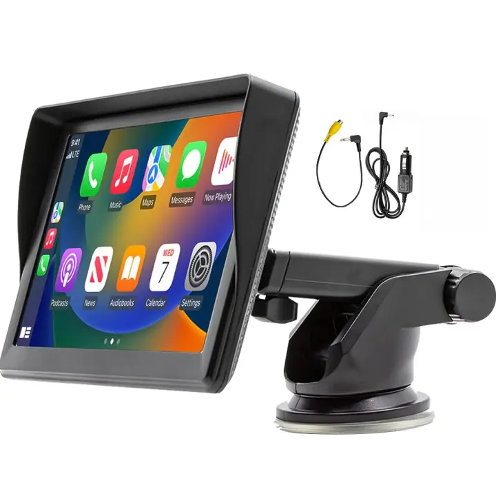 Reproductor Multimedia para Coche con Pantalla Táctil de 7 Pulgadas Android, CarPlay, Bluetooth 5.0, AUX USB Radio de Coche Compatible con Smartphone - 1