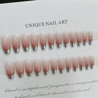 Manicura púrpura translúcida de longitud media con textura suave y no granulada para técnico de uñas, uso diario - details 6