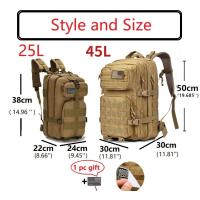 Mochila de Asalto Mochara táctica Molle, Bolsa de 3 días para senderismo, Treeking, Fitness, Camping, Diario de Trabajo, 45l - details 0