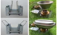 Conjunto de anillo de aire de extensión plegable de bolsillo, soporte para estufa de alcohol, adecuado para quemadores de gas - details 0