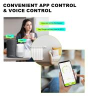 GIRIER-Válvula de radiador termostático inteligente TRV, controlador de temperatura programable ZigBee, termostato inteligente, compatible con Alexa - details 6