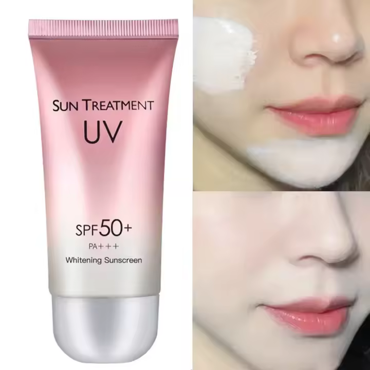 Crema solar duradera para el cuerpo y la cara, protector solar resistente al agua, crema protectora para la piel, crema de protección Facial antisol SPF50 +, 60ml - 1