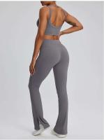 Conjunto deportivo USTADO de 2 UDS Yoga TRE para mujer, sujetador de entrenamiento transpirable Fiess, camiseta corta de manga larga para gimnasio, parte inferior ajustada para acampar - details 23