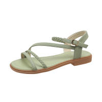 Sandalias de tacón para mujer 2025 Estilo bohemio étnico, suela de goma francesa, diseño de detalle de suela suave - details 3