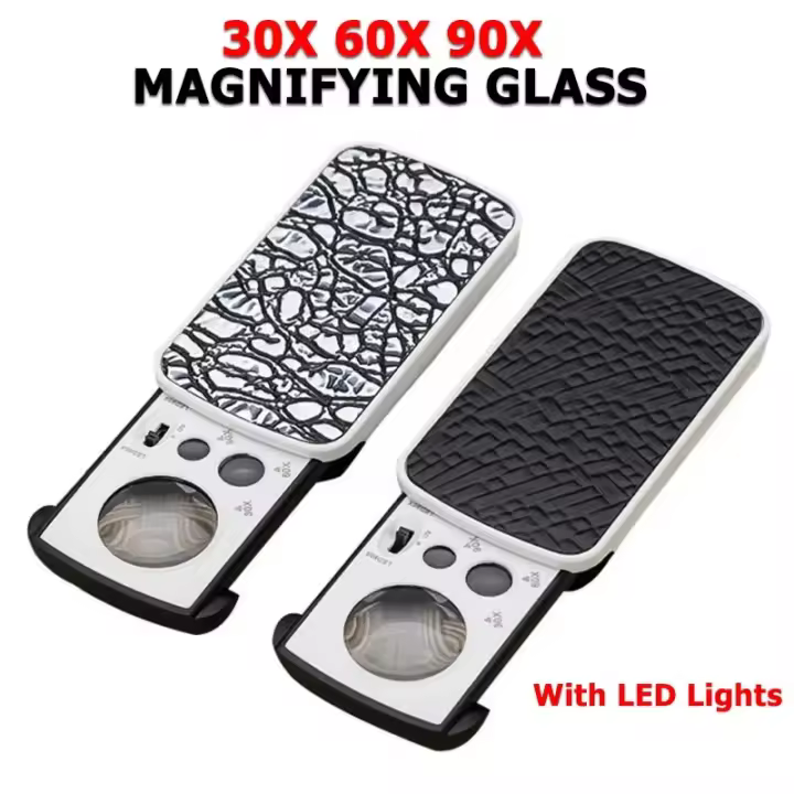 Lupa de iluminación led, with Ultraviolet Luz, adecuada para Joyas, diamantes, MonedasSellos - 1