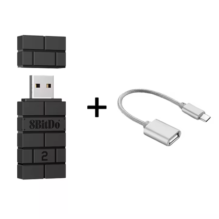 VAORLO 8bitdo receptor adaptador inalámbrico Bluetooth USB para Windows Mac Nintendo Switch PS1 para Xbox One PS4 PS5 Switch Controller - 1