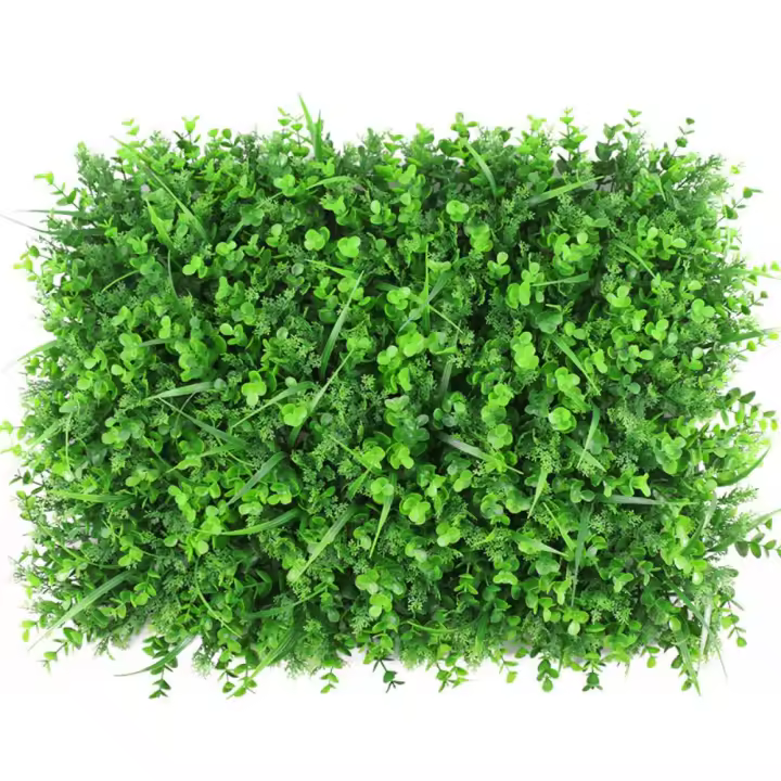 Planta verde simulación de pared planta decoración de pared fondo flor pared plástico flor falso césped decoración - 1