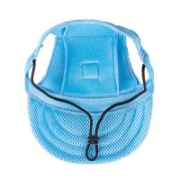 Cómodo sombrero de béisbol para mascotas de Color sólido ajustable con orificios para las orejas gorra para perros protección solar transpirable sombrero para el sol para perros para el verano - details 15