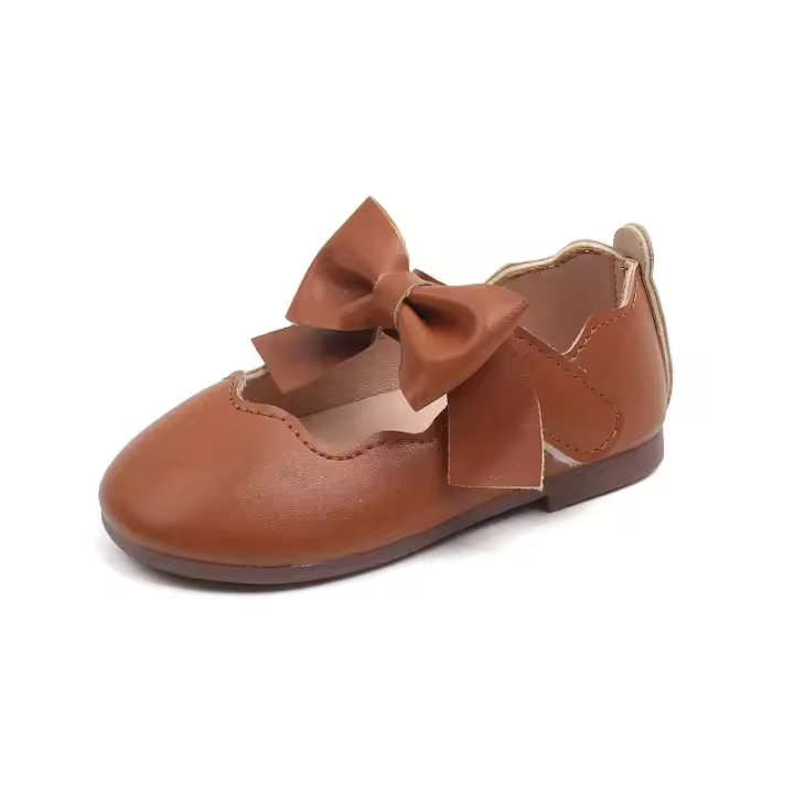 Zapatillas de niña de color liso con zapatos suaves con cordones para los primeros pasos - 1