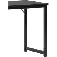 Mesa de ordenador de 100 cm, mesa de trabajo con estante, robusta y fácil de instalar, madera y metal, diseño moderno, estilo industrial - details 37