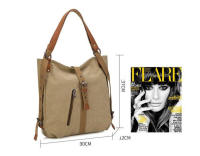 Bolso de Lona Versátil para Mujer Bolso de Hombro con Hebilla de Cinturón Bolso de Moda para Mujer - details 0