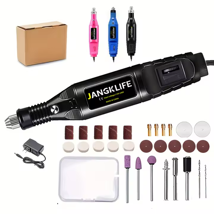 Mini taladro eléctrico de 12V, pluma de tallado, Kit de herramientas rotativas de velocidad Variable, grabador para pulir - 1