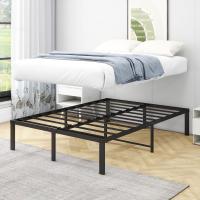 Cama con Plataforma de Metal, Marco de Cama de 140 x 200 cm, Cama de Metal con somier de láminas de Metal, Moderna Cama de Metal para Adultos, niños, Adolescentes, fácil Montaje - details 48