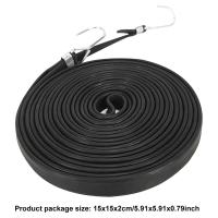 Cuerdas elásticas de 2,5/3,5/5M con ganchos, cuerdas elásticas extralargas, cuerda elástica fuerte de goma para camión de mano, motocicletas, coches y bicicletas - details 1