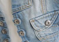 Chaqueta Ustada retro sin mangas para mujer, chaleco vaquero informal, pantalones cortos de un solo pecho para mujer - details 8