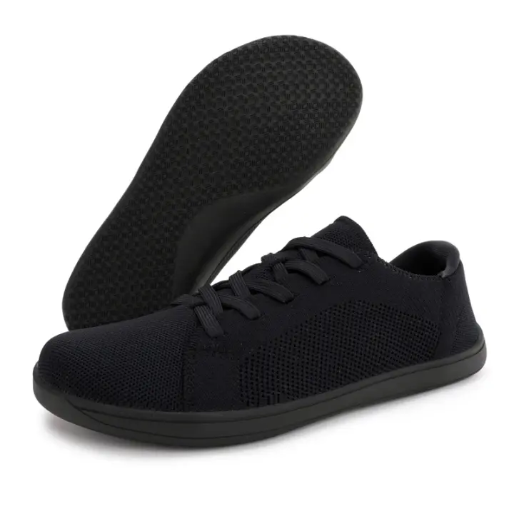 Zapatos Descalzos Para Hombres Y Mujeres, Versión Amplia, Zapatos Deportivos Simples Para Caminar, Zapatos Para Correr Informales Ligeros Con Cordones Para Exteriores 2025 - 1