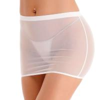 Minifalda seductora de tubo sexy disco para mujer, falda elástica transparente Bo de tiro suave, falda ajustada a las nalgas - details 9