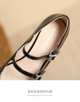 Zapatos Mary Jane de mujer con tacón grueso y hebilla de cinturón de nuevo estilo - details 5