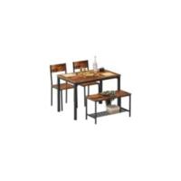 Juego de muebles de comedor con 4 sillas y mesa de comedor de cocina, conjunto de mesa de comedor de 5 piezas para cocina comedor - details 12