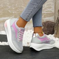 Zapatillas Deportivas Casuales Nuevas Otoño 2023 para Mujer Moda Transpirable Malla Zapatos Planos con Plataforma Zapatos Vulcanizados - details 5