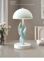 Lámparas de mesa de plumas de lujo ligero adornos de arte lámparas de Ambiente - details 1
