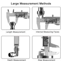 Calibre Digital de Acero Inoxidable 6 Pulgadas Herramienta de Medición para Longitud, Ancho, Profundidad Ideal para Bricolaje en Casa Certificado CE - details 5
