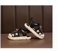 Sandalias con tapa para los dedos de los pies para niños, zapatos de suela suave de astronauta de dibujos animados, zapatos para caminar para bebés, zapatos de playa casuales de gancho y bucle para vacaciones de verano - details 7