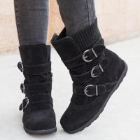Botas planas martin para mujer, botas cortas a la moda, zapatos de otoño e invierno - details 2