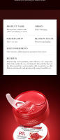 Parches de Ojos de Sakura de Granada Roja SADOER 60pcs Eliminación de Ojeras - details 7
