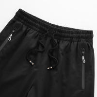 Pantalones Cortos Casuales de Algodón para Hombres Verano Nueva Moda con Bolsillos Laterales y Cierre de Cremallera para Correr al Aire Libre - details 7