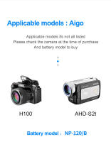 HQIX para cargador de batería para cámara Aigo H100 AHD -S2t NP-120/B - details 6