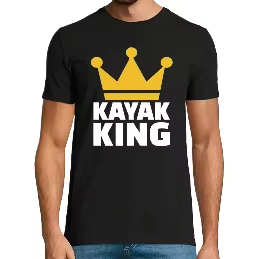 rey del kayak,Camiseta de Pádel Divertido, ropa para exteriores - 1
