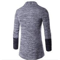 Cárdigan para hombre, suéter multifuncional de estilo coreano de punto de color contrastante con retales, nuevo - details 6