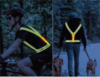 WEST BIKING-Chaleco de seguridad para ciclismo para hombre, chaleco reflectante ligero para caminar por la noche, patinete eléctrico, chaleco intermitente para correr y pescar - details 15