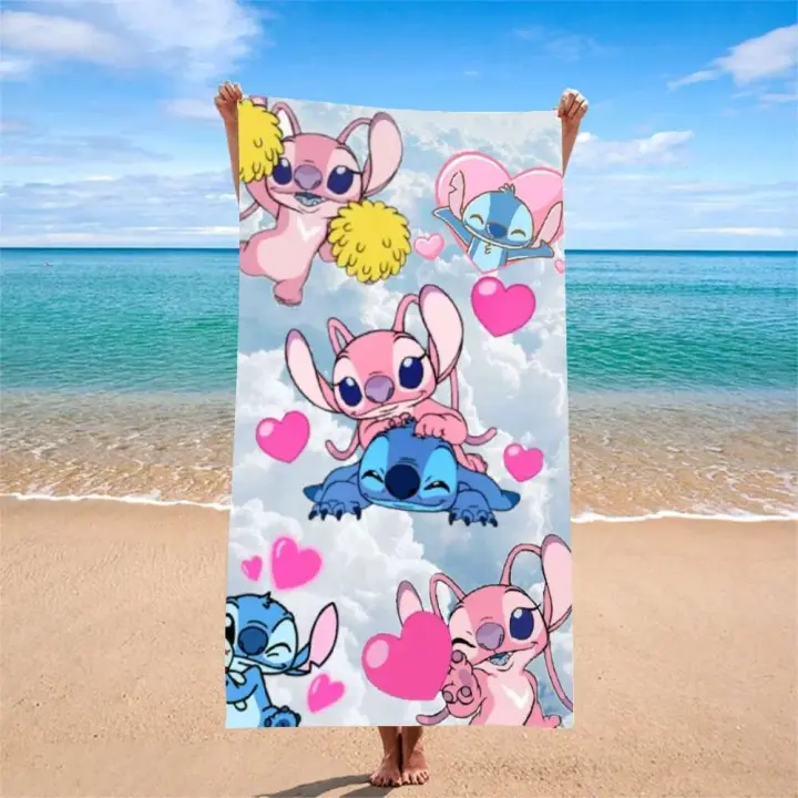 1 toalla de colección de dibujos animados: playa de microfibra súper absorbente, de secado rápido, ligera, suave y de gran tamaño B - 1