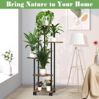 Para De 5 Niveles, Soporte Interior Con Ruedas Desmontables, De Varios Niveles Acuado Para Balcón, Jardín, Interior y Exterior - details 6