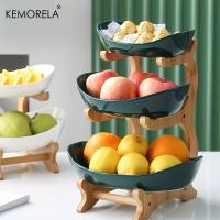 Tazón De Frutas Creativo De Plástico Para El Hogar Y Sala De Estar 2/3 Capas Bandeja Para Aperitivos Bicolor Moderno Tazón De Queso Para Fiesta - details 2