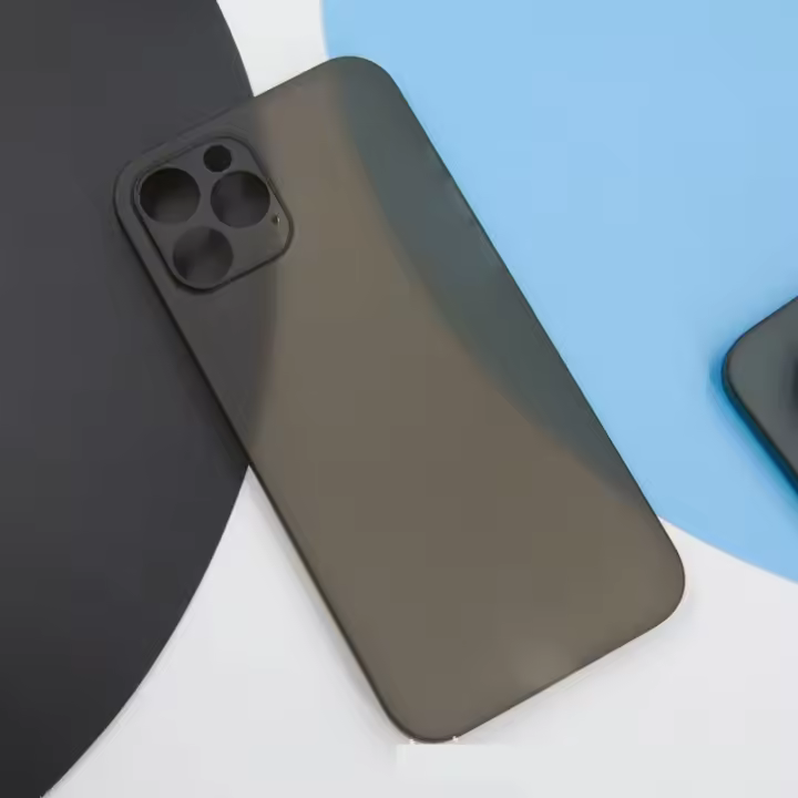 Funda de cuero mate ultrafina de 0.3mm para iPhone X, XR, XS Max, 6, 7, 8 Plus, 11, 12, 13 Mini, 14 Pro Max, SE 2020 Cubierta trasera ligera y resistente - 1