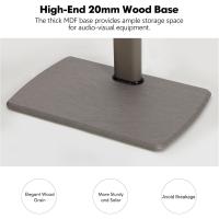 Soporte TV de Madera con Base Ajuste de Altura, Giro, Gestión de Cable para Pantallas de 32 a 70 Pulgadas - details 9