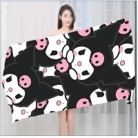 Toalla Sanrio K-Kuromi Toalla de baño gruesa de poliéster de algodón puro de secado rápido para adultos, toallas de viaje deportivo, natación y surf - details 9