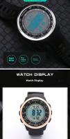 SHUNWAY Reloj deportivo electrónico minimalista circular para exteriores, resistente al agua, reloj para hombres jóvenes estudiantes - details 3