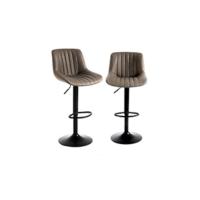 Youhauchair Taburetes Altos de Cocina Juego de 1, Taburete de Cocina con Respaldo y Reposapiés, Taburete de Bar de Lino Transpirable, Altura Regulable, Giratorios, Beige - details 8