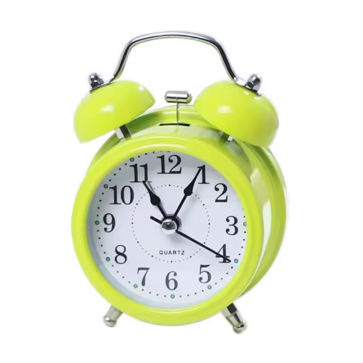 Despertador Retro ruidoso, doble campana, despertador fuerte para el tiempo, relojes para el hogar, estudiantes, decoración de la habitación de los niños - 1