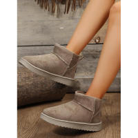 Botas de nieve de lana de oveja auténtica para hombres y mujeres, zapatos cálidos con plataforma Bo Cut, botas cortas de cuero para invierno, nuevas en 2023 - details 9