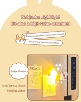Mini luz LED nocturna alimentada por batería para dormitorio, mesita de noche, lámpara de escritorio de dibujos animados, lámpara de ambiente para decoración de escritorio, luz nocturna - details 3